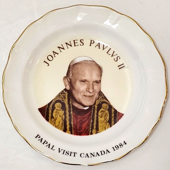 Pope John Paul II Papal Visit to Canada 1984 Trinket Dish - Picture 4 of 8